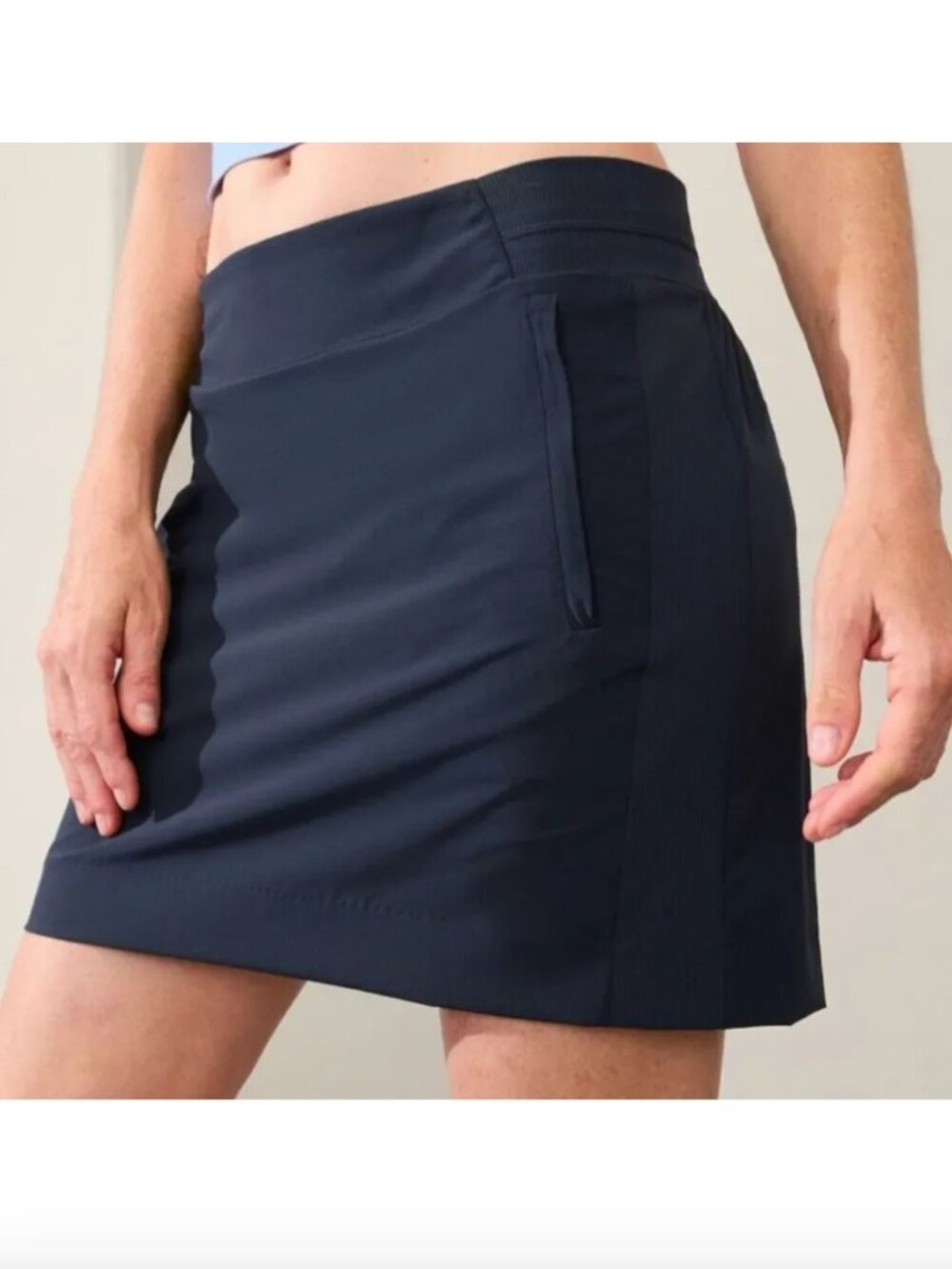 Athleta Brooklyn Mid Rise Skort Navy Blue